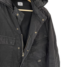 Load image into Gallery viewer, C.P Company Black Goggle Hooded Overshirt - Double Extra Large (XXL) PTP 24"
