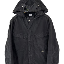 Load image into Gallery viewer, C.P Company Black Goggle Hooded Overshirt - Double Extra Large (XXL) PTP 24"