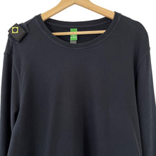 Load image into Gallery viewer, Ma.Strum Black Crew Neck Logo Sweater - Triple Extra Large (XXXL) PTP 24"