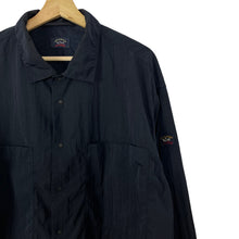 Load image into Gallery viewer, Paul and Shark Navy Econyl Nylon Metal Overshirt - Extra Large (XL) PTP 24.5"