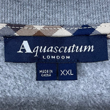 Load image into Gallery viewer, Aquascutum Grey Crew Neck Logo Sweater - Double Extra Large (XXL) PTP 24"
