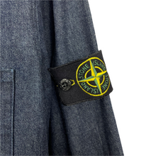 Load image into Gallery viewer, Stone Island Navy Blue Denim Full Zip Pocket Overshirt - Large (L) PTP 21"
