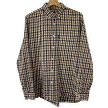Load image into Gallery viewer, Aquascutum House Check Long Sleeved Shirt - Large (L) PTP 21.5"