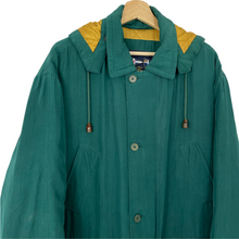 Load image into Gallery viewer, Vintage Paul and Shark Green Multi Pocket Silk Jacket - Large (L) PTP 27"