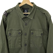 Load image into Gallery viewer, Ma.Strum Green Button Up Double Pocket Overshirt - Extra Large (XL) PTP 25.25"
