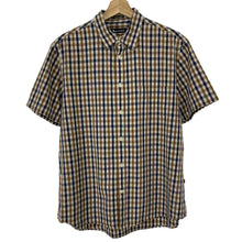 Load image into Gallery viewer, Aquascutum House Check Short Sleeved Shirt - Extra Large (XL) PTP - 21.5"