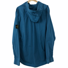 Load image into Gallery viewer, Stone Island Turquoise Button Up Hooded Overshirt - Triple Extra Large (XXXL) PTP 25.5"
