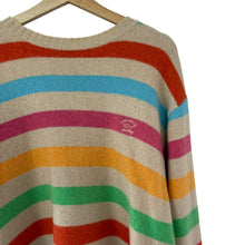Load image into Gallery viewer, Paul and Shark Striped Merino Wool Crew Neck Sweater - Large (L) PTP 25"