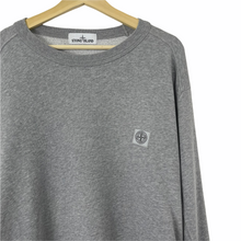 Load image into Gallery viewer, Stone Island Grey Crew Neck Logo Sweater - Triple Extra Large (XXXL) PTP 29.75"