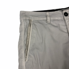Load image into Gallery viewer, Stone Island White Bermuda Cargo Shorts - W 30"