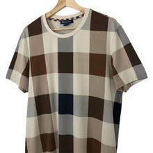 Load image into Gallery viewer, Aquascutum Block Check Short Sleeved T-Shirt - Large (L) PTP 21.5"