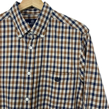 Load image into Gallery viewer, Aquascutum House Check Long Sleeved Shirt - Large (L) PTP 22"