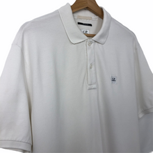 Load image into Gallery viewer, C.P Company White Short Sleeved Polo - Extra Large (XL) PTP 23.5"