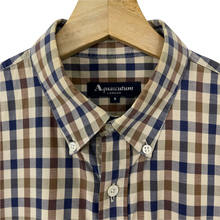 Load image into Gallery viewer, Aquascutum House Check Short Sleeved Shirt - Small (S) PTP 20.5"