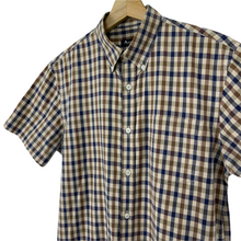 Load image into Gallery viewer, Aquascutum House Check Short Sleeved Shirt - Small (S) PTP 20.5"
