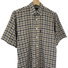 Load image into Gallery viewer, Aquascutum House Check Short Sleeved Shirt - Small (S) PTP 20"