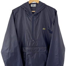 Load image into Gallery viewer, Vintage Dk Navy Lacoste Izod Half Zip Cagoule - Medium (M) PTP 23.25"