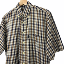 Load image into Gallery viewer, Aquascutum House Check Short Sleeved Shirt - Medium (M) PTP 21.5"