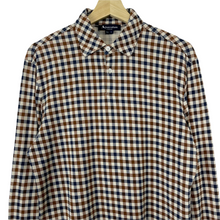 Load image into Gallery viewer, Aquascutum House Check Long Sleeved Polo - Small (S) PTP 20.5"
