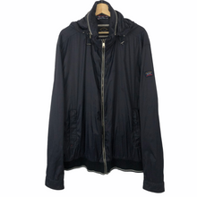 Load image into Gallery viewer, Paul and Shark Navy Nylon Hooded Jacket - Triple Extra Large (XXXL) PTP 27"
