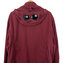 Load image into Gallery viewer, C.P Company Burgundy Goggle Hooded Overshirt - Triple Extra Large (XXXL) PTP 24"