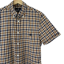 Load image into Gallery viewer, Aquascutum House Check Short Sleeved Shirt - Medium (M) PTP 20.5"
