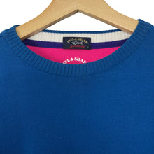 Load image into Gallery viewer, Paul and Shark Blue Crew Neck Sweater - Large (L) PTP 23.5"
