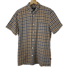 Load image into Gallery viewer, Aquascutum House Check Short Sleeved Shirt - Large (L) PTP 21.5"