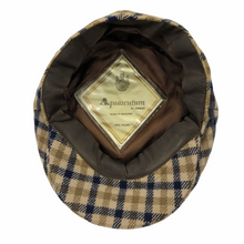 Load image into Gallery viewer, Aquascutum 100% Wool House Check Flat Cap - Small (S)