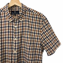 Load image into Gallery viewer, Aquascutum House Check Short Sleeved Shirt - Extra Large (XL) PTP - 22.5"