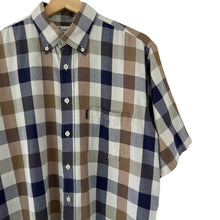 Load image into Gallery viewer, Aquascutum Block Check Short Sleeved Shirt - Large (L) PTP 24.5"