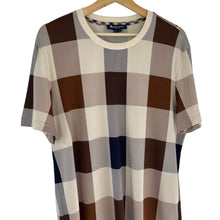 Load image into Gallery viewer, Aquascutum Block Check Short Sleeved T-Shirt - Medium (M) PTP 22"