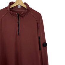 Load image into Gallery viewer, C.P Company Burgundy Half Zip Lens Pullover - Triple Extra Large (XXXL) PTP 26.5"