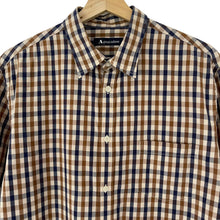 Load image into Gallery viewer, Aquascutum House Check Short Sleeved Shirt - Extra Large (XL) PTP 22"