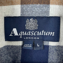 Load image into Gallery viewer, Aquascutum Block Check Flannel Long Sleeved Shirt - Large (L) PTP 21.5"