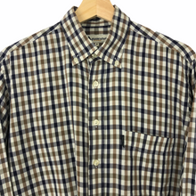 Load image into Gallery viewer, Aquascutum House Check Long Sleeved Shirt - Medium (M) PTP 23"