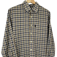 Load image into Gallery viewer, Aquascutum House Check Long Sleeved Shirt - Small (S) PTP 20.75"