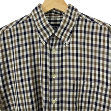 Load image into Gallery viewer, Aquascutum House Check Long Sleeved Shirt - Large (L) PTP 24.5"