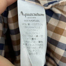 Load image into Gallery viewer, Aquascutum House Check Short Sleeved Shirt - Large (L) PTP 21.5"