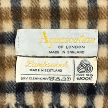 Load image into Gallery viewer, Aquascutum Classic House Check Pure Lambswool Scarf - One Size Fits All