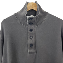 Load image into Gallery viewer, C.P Company Grey Half Zip Button Up Pullover - Double Extra Large (XXL) PTP 26"