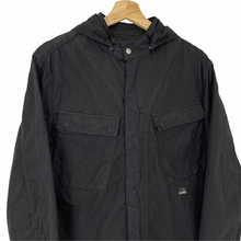 Load image into Gallery viewer, C.P Company Black Goggle Hooded Overshirt - Large (L) PTP 21"