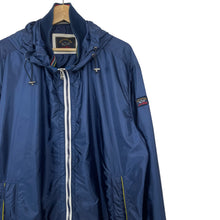 Load image into Gallery viewer, Paul and Shark Navy Blue Hooded Logo Jacket - Triple Extra Large (XXXL) PTP 27"