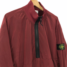 Load image into Gallery viewer, Stone Island Burgundy Nylon Metal Half Zip Smock - Double Extra Large (XXL) PTP 26.5"