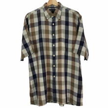 Load image into Gallery viewer, Aquascutum Block Check Short Sleeved Shirt - Extra Large (XL) PTP 23.5"