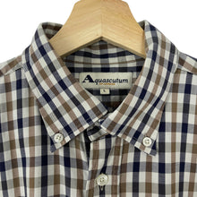 Load image into Gallery viewer, Aquascutum House Check Short Sleeved Shirt - Large (L) PTP 24.75"
