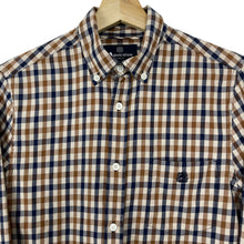 Load image into Gallery viewer, Aquascutum House Check Long Sleeved Shirt - Small (S) PTP 19"