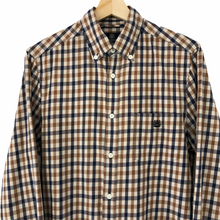 Load image into Gallery viewer, Aquascutum House Check Long Sleeved Shirt - Small (S) PTP 20.5"