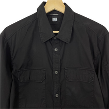 Load image into Gallery viewer, C.P Company Black Button Up Lightweight Overshirt - Large (L) PTP 22"