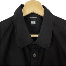 Load image into Gallery viewer, C.P Company Black Button Up Lightweight Overshirt - Large (L) PTP 22"